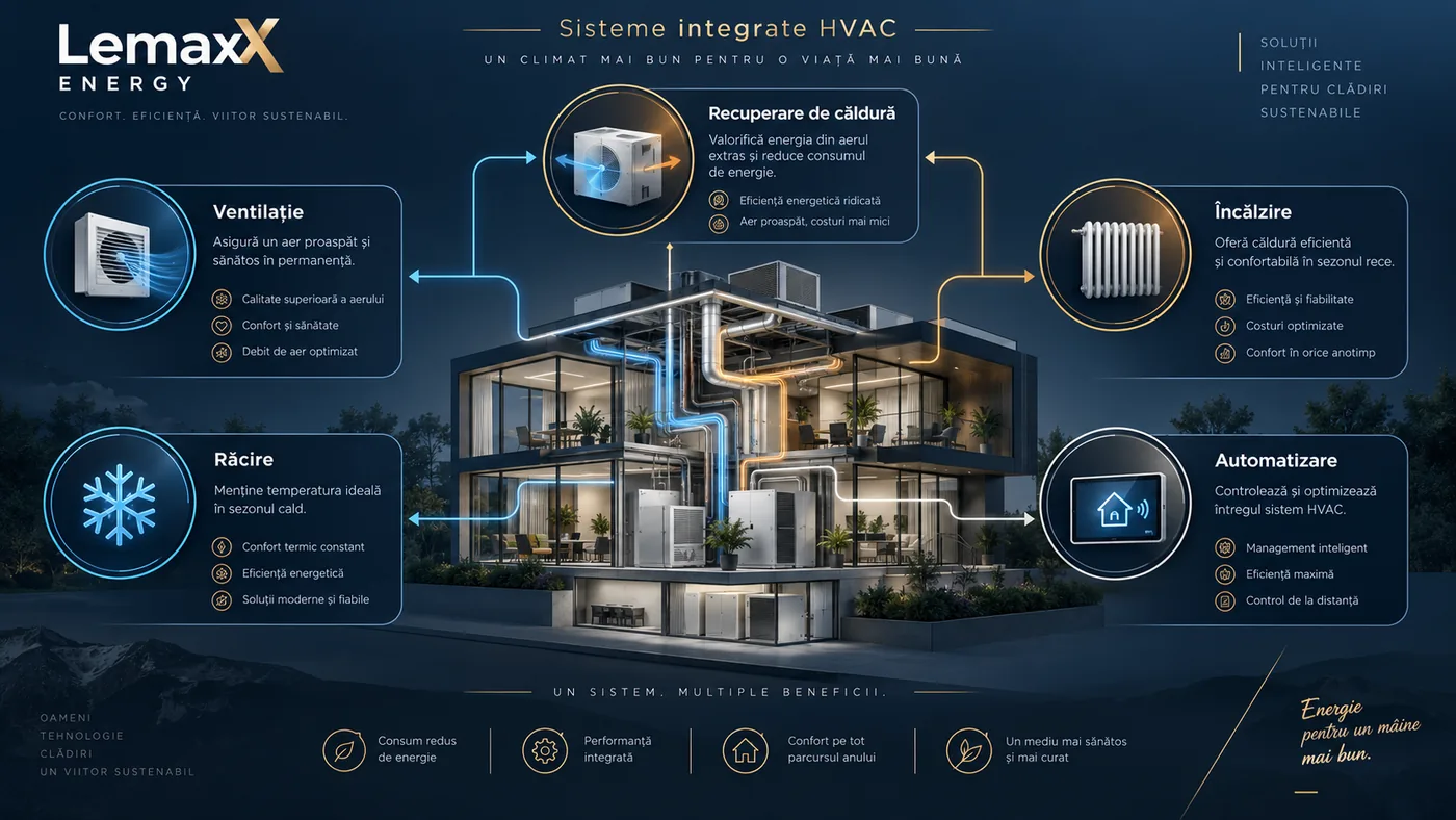 Sistem HVAC integrat pentru clădiri profesionale