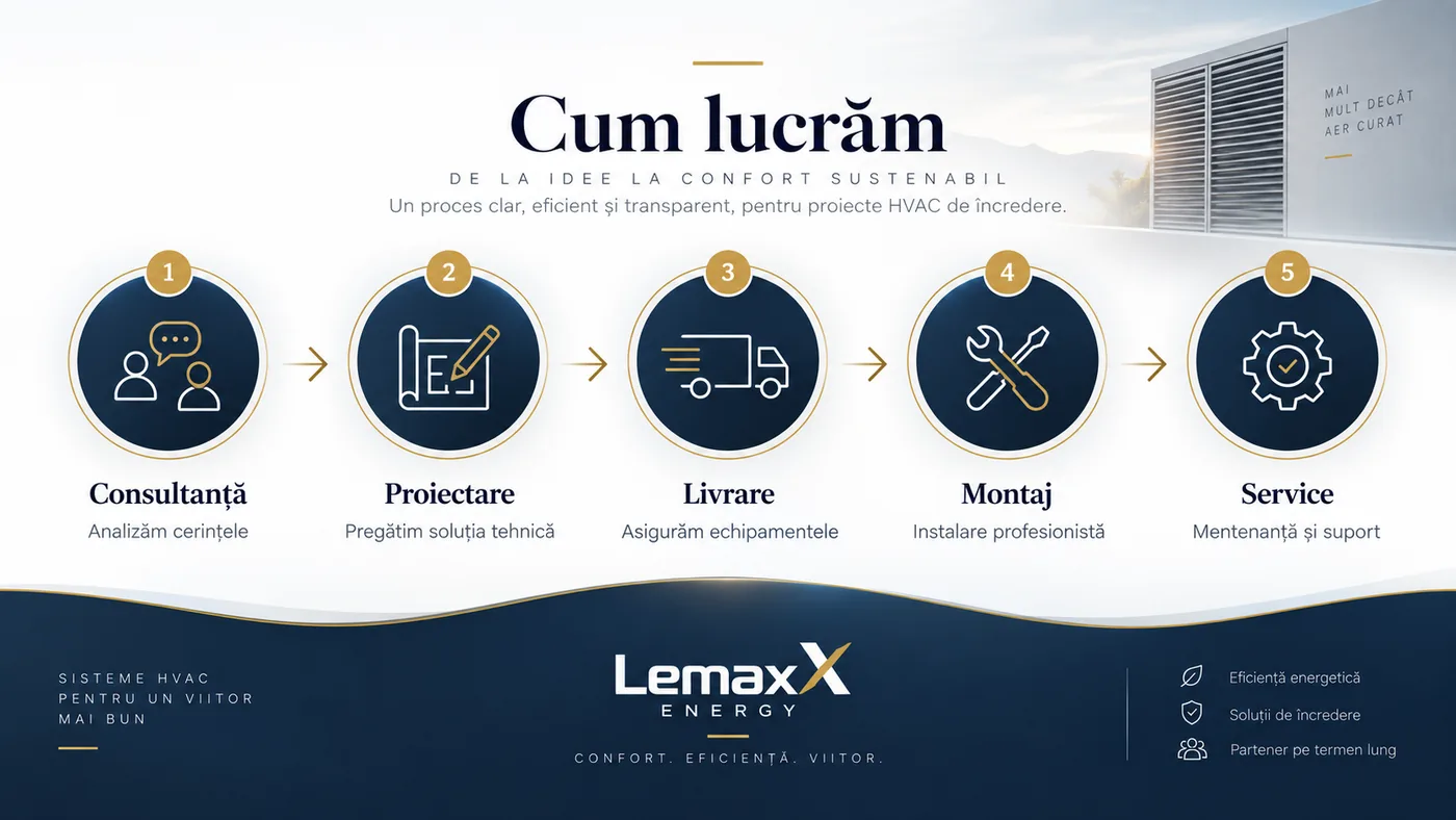 Proces tehnic de proiectare, montaj și punere în funcțiune
